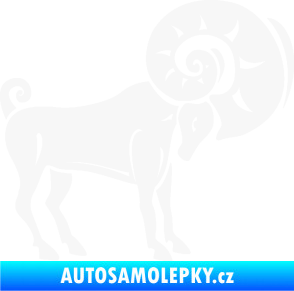 Samolepka Beran zvěrokruh 005 pravá bílá