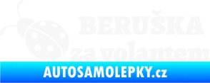 Samolepka Beruška za volantem bílá