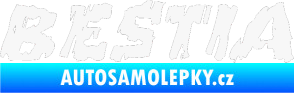Samolepka Bestia bílá