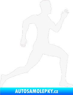 Samolepka Běžec 003 pravá bílá