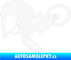 Samolepka Biker 001 levá bílá
