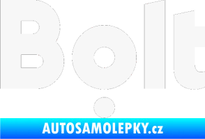Samolepka Bolt - taxi bílá