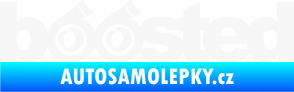 Samolepka Boosted turbo bílá