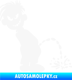 Samolepka Boy čůrá 007 pravá bílá