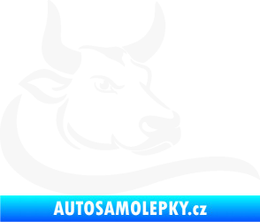 Samolepka Býk 008 pravá bílá