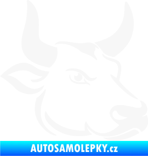 Samolepka Býk 009 pravá bílá