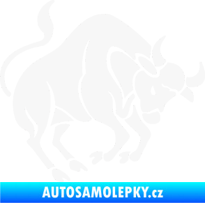Samolepka Býk zvěrokruh 004 pravá bílá