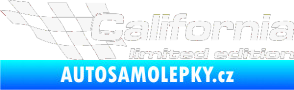 Samolepka California limited edition levá bílá