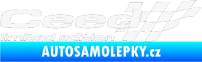 Samolepka Ceed limited edition pravá bílá