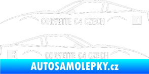 Samolepka Corvette C4 FB bílá