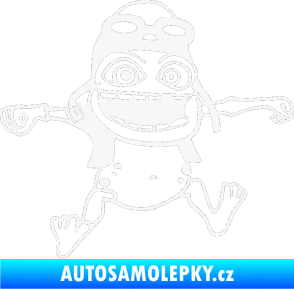 Samolepka Crazy frog pravá bílá