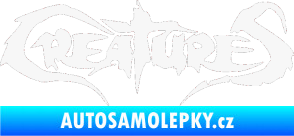 Samolepka Creatures bílá