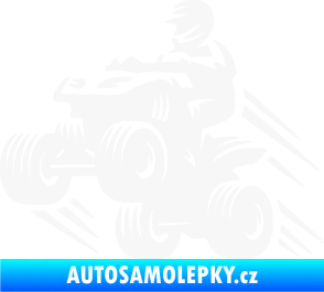 Samolepka Čtyřkolka 006 levá bílá