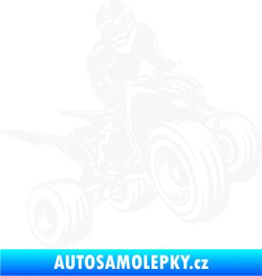 Samolepka Čtyřkolka 008 pravá bílá