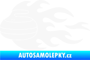Samolepka Curling 005 levá kámen bílá