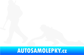 Samolepka Curling team 001 levá bílá