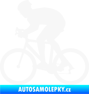 Samolepka Cyklista 008 levá bílá