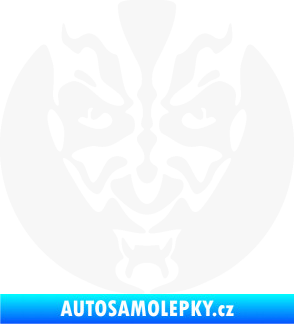 Samolepka Ďábel 001 bílá