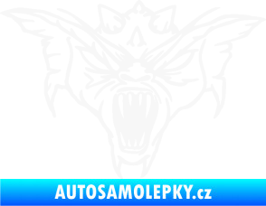 Samolepka Ďábel 003 pravá bílá
