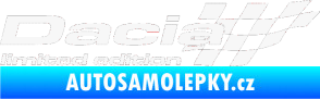 Samolepka Dacia limited edition pravá bílá