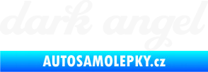 Samolepka Dark angel nápis bílá