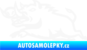 Samolepka Divoké prase 004 levá bílá