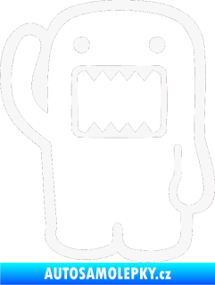 Samolepka Domo 001 levá hello bílá
