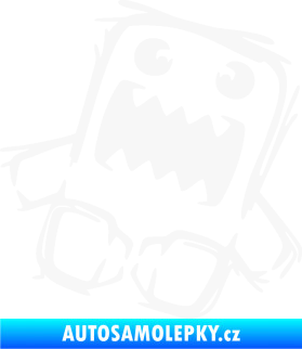 Samolepka Domo 009 pravá crazy bílá