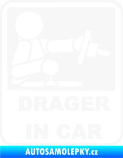 Samolepka Drager in car 001 bílá