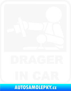 Samolepka Drager in car 002 bílá
