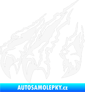 Samolepka Drápy levá bílá