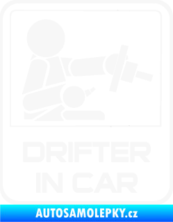 Samolepka Drifter in car 002 bílá