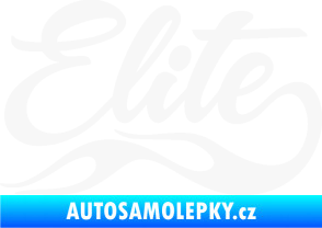 Samolepka Elite nápis bílá