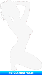 Samolepka Erotická žena 012 pravá bílá