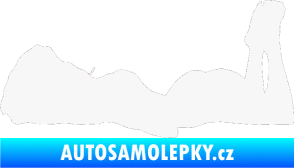 Samolepka Erotická žena 034 levá bílá