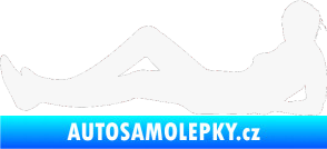 Samolepka Erotická žena 045 levá bílá