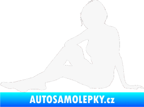 Samolepka Erotická žena 049 levá bílá
