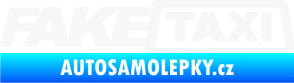 Samolepka Fake taxi nápis bílá