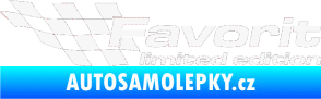 Samolepka Favorit limited edition levá bílá