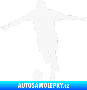 Samolepka Fotbalista 015 levá bílá