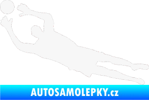 Samolepka Fotbalista 026 levá brankář bílá