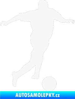 Samolepka Fotbalista 030 pravá bílá