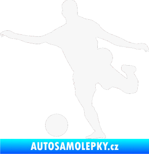 Samolepka Fotbalista 032 levá bílá