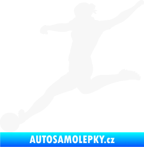 Samolepka Fotbalistka 002 levá bílá