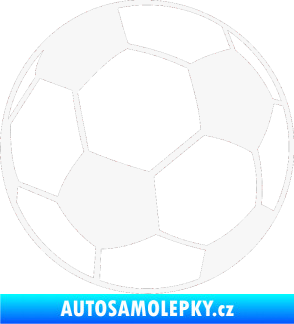 Samolepka Fotbalový míč 001 bílá