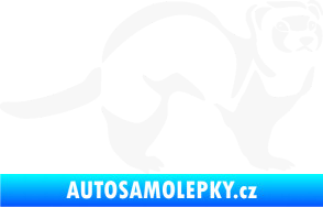 Samolepka Fretka 002 pravá bílá