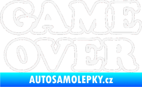 Samolepka Game over nad sebou 001 bílá