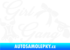 Samolepka Girl gang 001 bílá