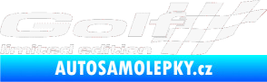 Samolepka Golf limited edition pravá bílá