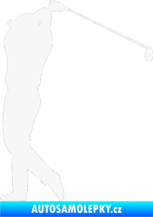 Samolepka Golfista 004 levá bílá